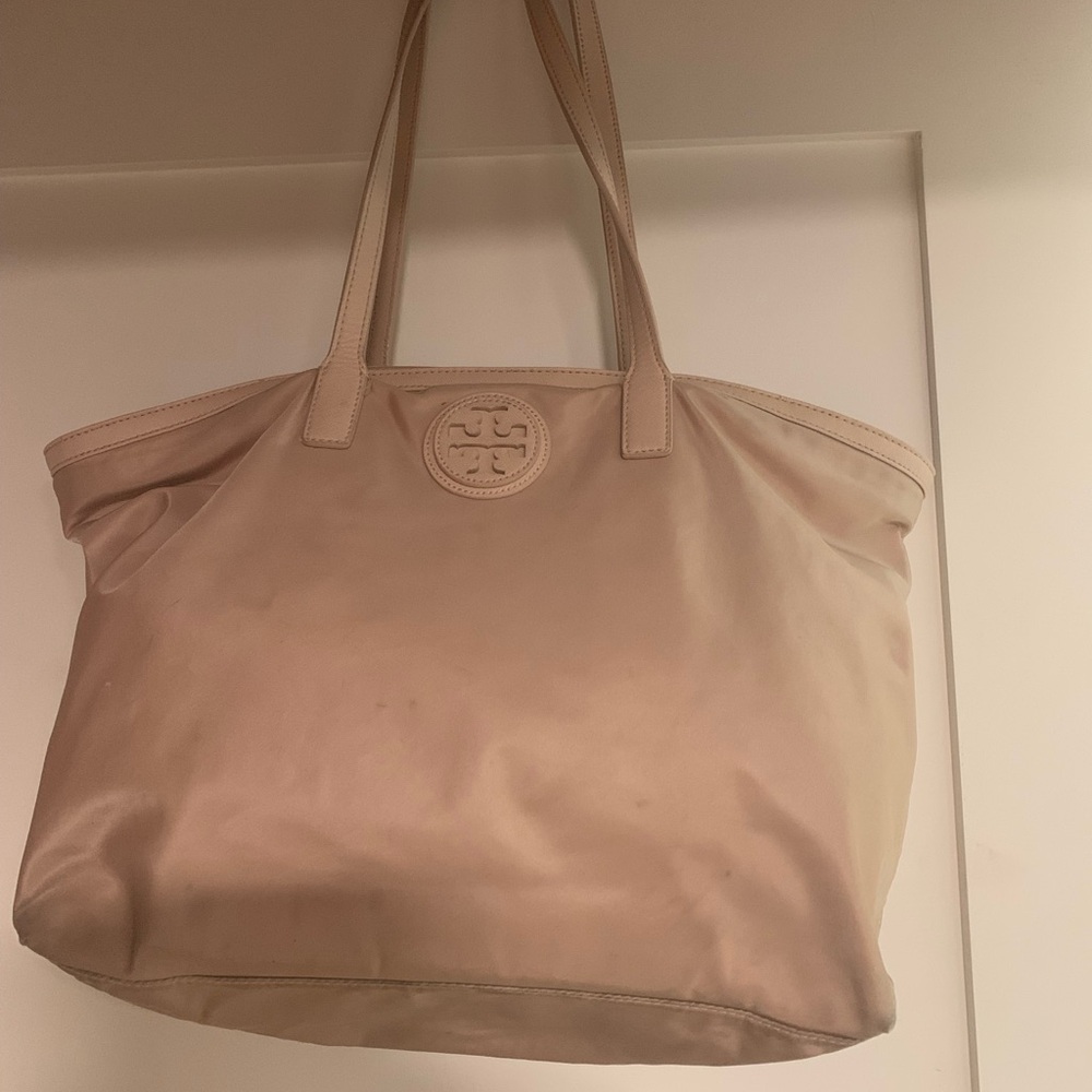 Tory Burch Pink Nylon Tote Bag